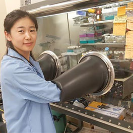 Xin Shan, Engineering (Doctoral Student, Industrial Engineering), Nitrogen filled glovebox